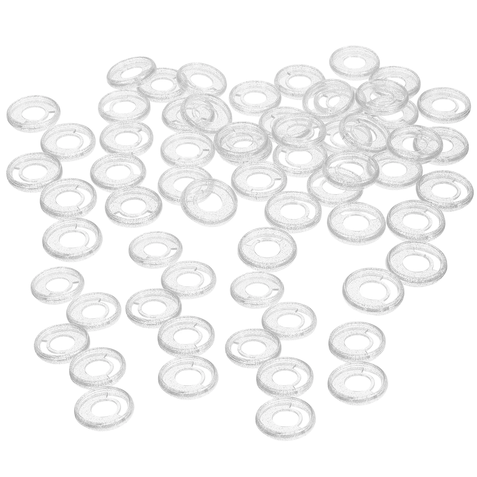 

50 Pcs Discs 28mm Plastic Loose Leaf Mushroom Holes DIY Buckles Round Plastic Loose Leaf Binder Discs Tools for BookOffice