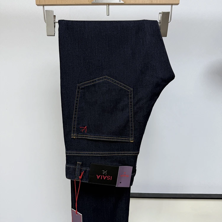 

Spring Summer New Sle Men's Denim Jeans Straight Leg Stretchy Briti Sle Casual Fit All Seasons mid Low Waist Zipper