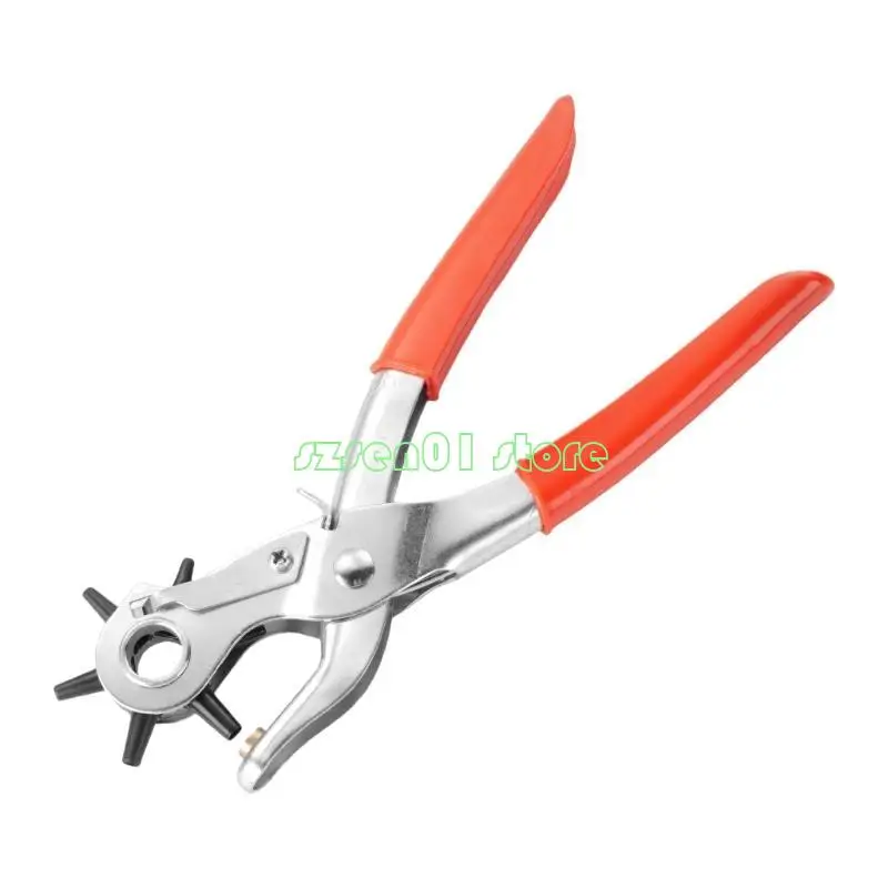 

G32A Leather Hole Belt Hole Puncher Heavy Duty Revolving Plier Tool Set