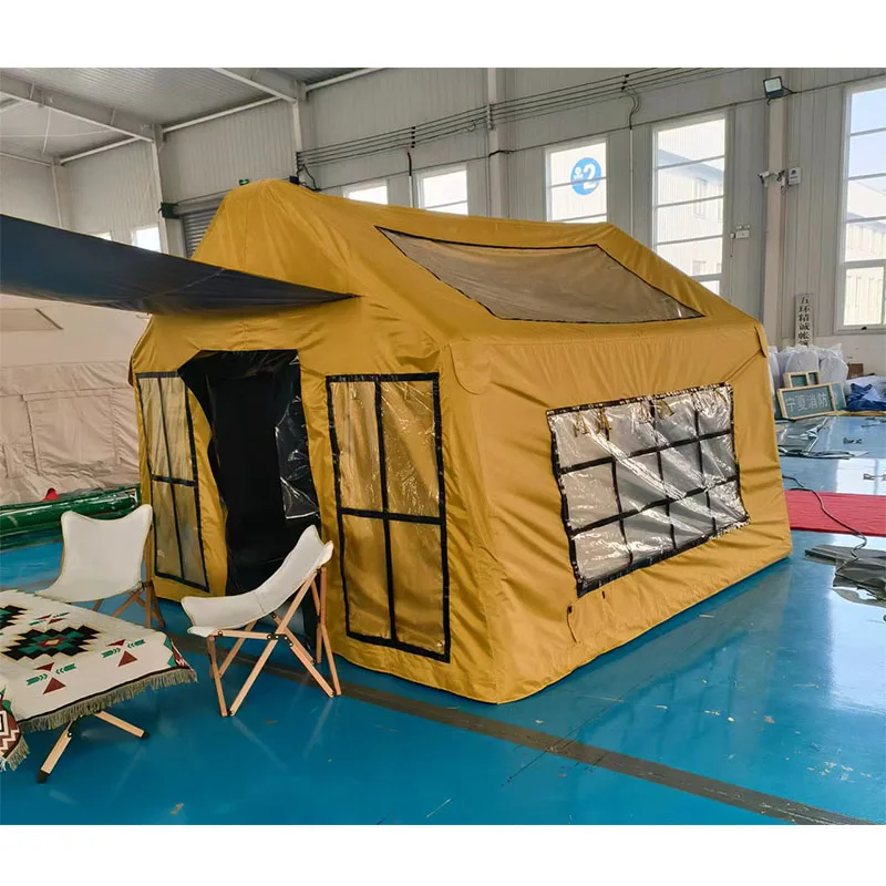 Inflatable Tent Waterproof UV Protection Glamping Tent Outdoor Camping Inflatable Event Tents for Rest Area