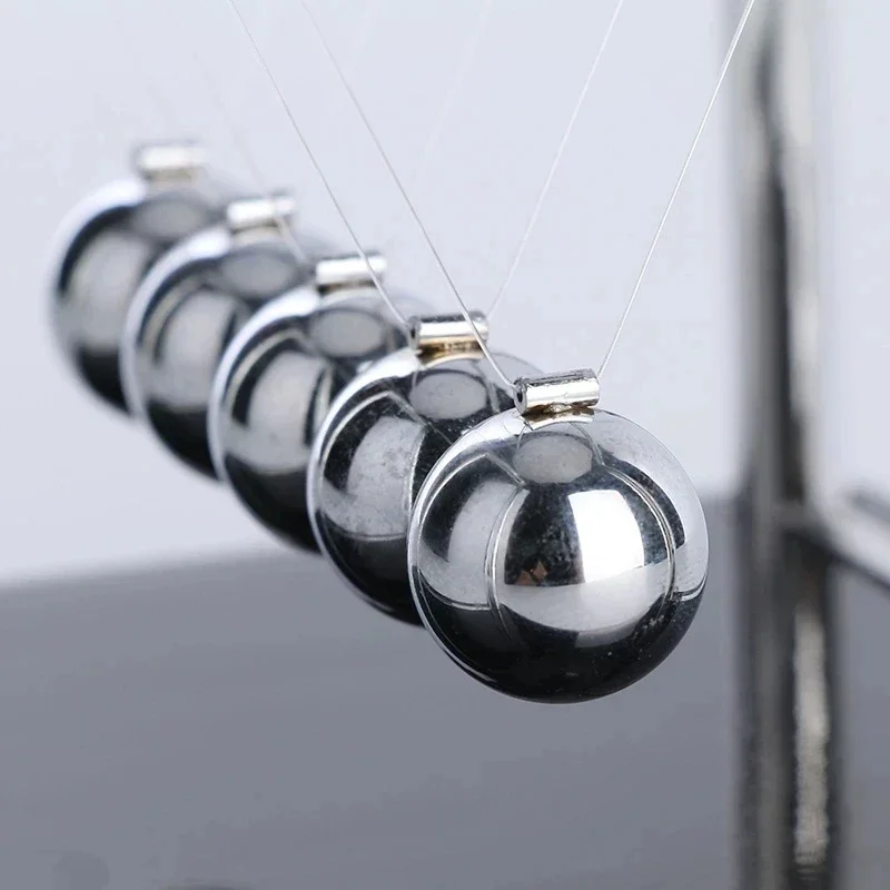 Newton\'s Cradle Balance Steel Ball Teaching Supplies Physics Science Pendulum Desktop Stress Relief Gifts Home Decoration