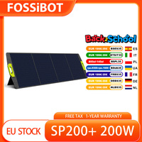 FOSSiBOT SP200+ 200W Foldable Solar Panel, 23.4% High Conversion Efficiency, Green, Foldable & Portable, Durable and Waterproof