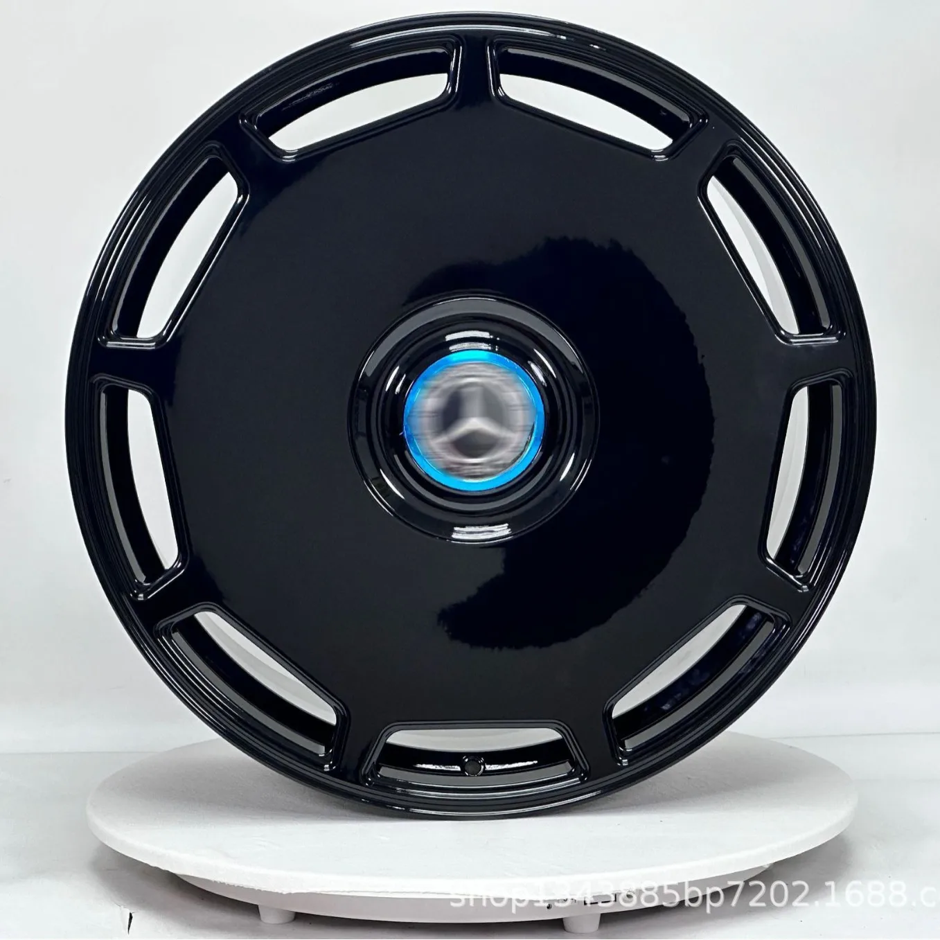 

Suitable for polished black pancake modified wheel hub 21-inch Benji ring S-grade aluminum alloy