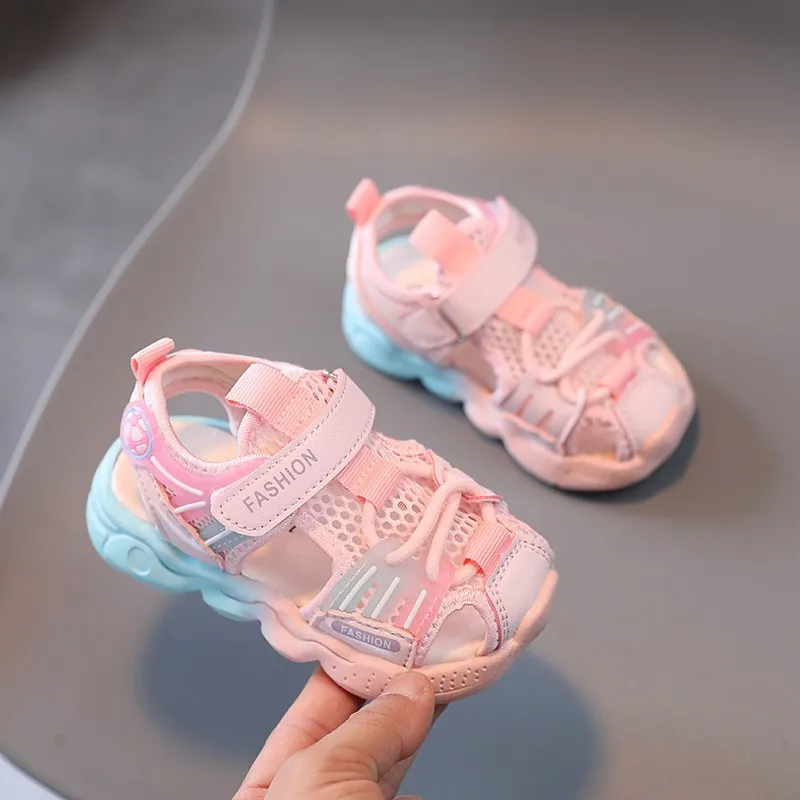 Children's Toddler Sports Sandals Girls Summer Outdoor Soft Baby Athletic Water Shoes Quick Drying Anti-Slip Pool Beach Sandals