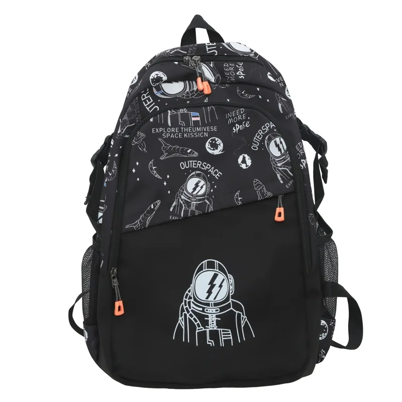 New Backpack Male Fashion Brand High School Students Backpack Large Capacity Wear-resistant Computer Bag