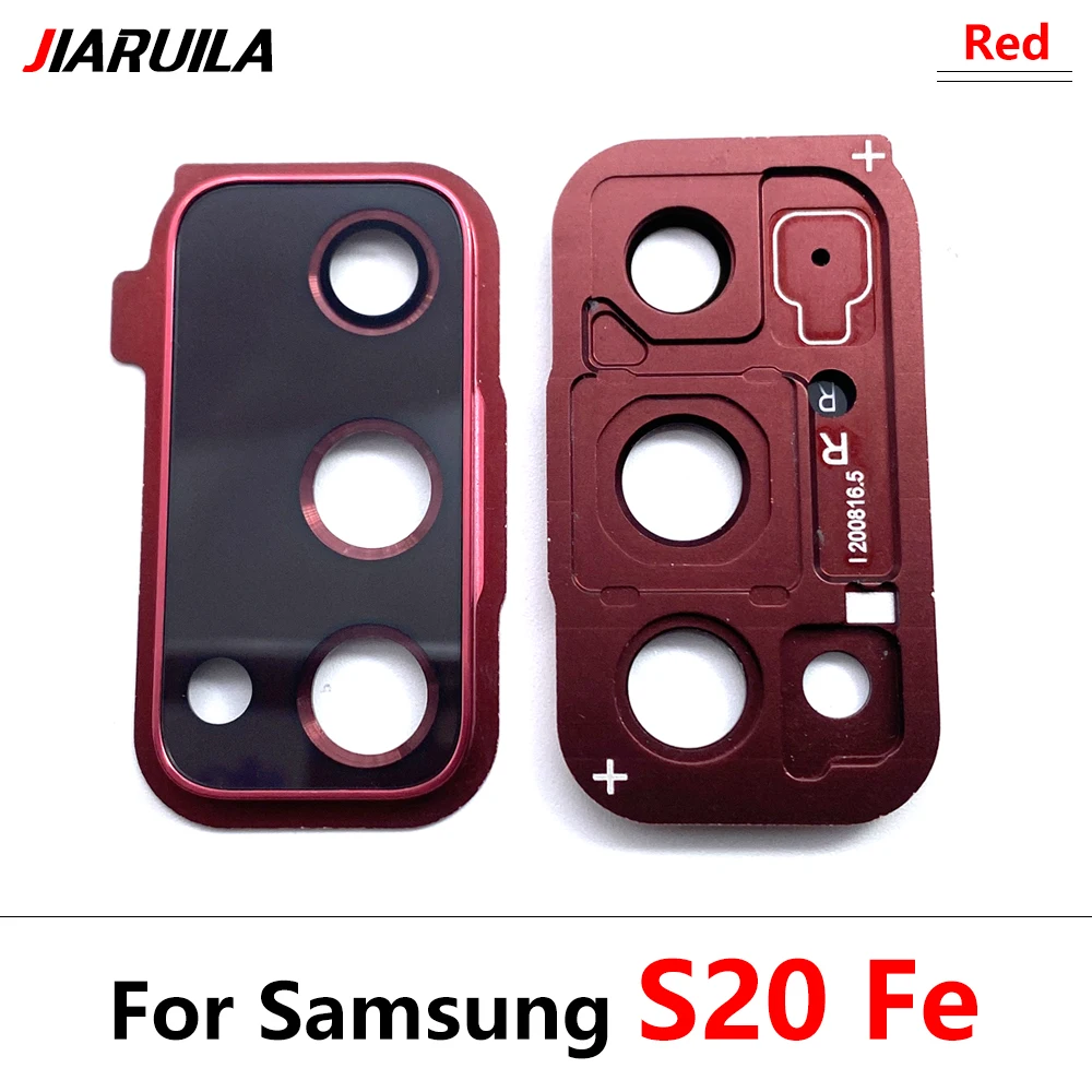 Neue Für Samsung S20 Ultra S20 Fe S20 Plus S20 Reparatur Ersetzen Zurück Kamera Glas Objektiv Abdeckung mit Rahmen Halter ersatz Teil – Detail 12