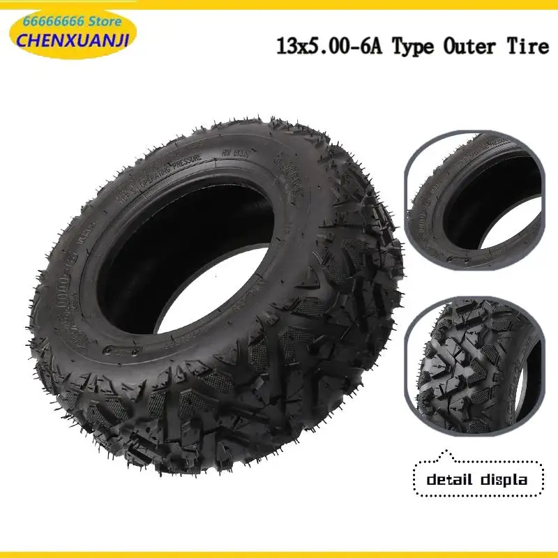

13X5.00-6 inch butterfly tire is suitable for 13 * 5.00-6 vacuum tires and 6-inch off-road tires for beach bikes