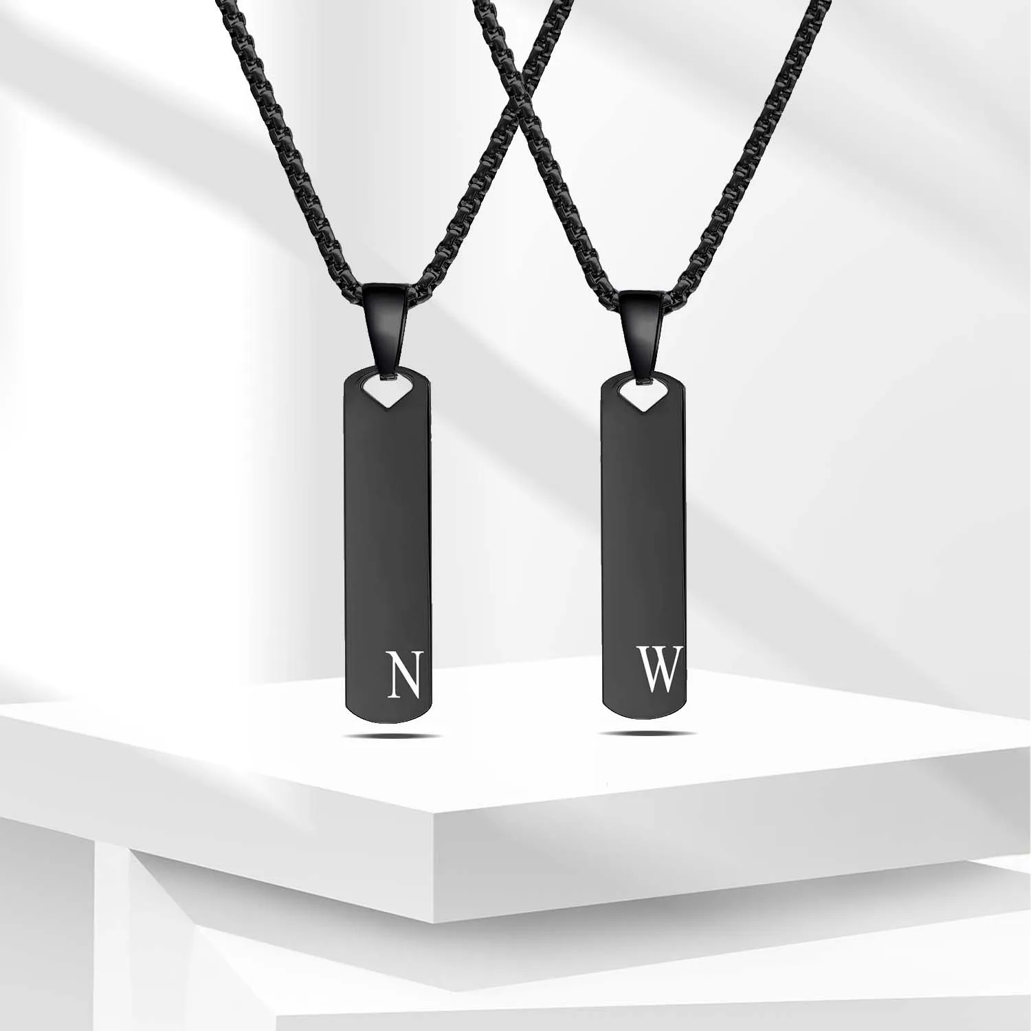 Modische Initialen-Halskette für Männer und Frauen, Exquisiter Wasserdichter Edelstahl-Anhänger mit A-Z-Buchstaben, Alphabet-Schmuck – Detail 18