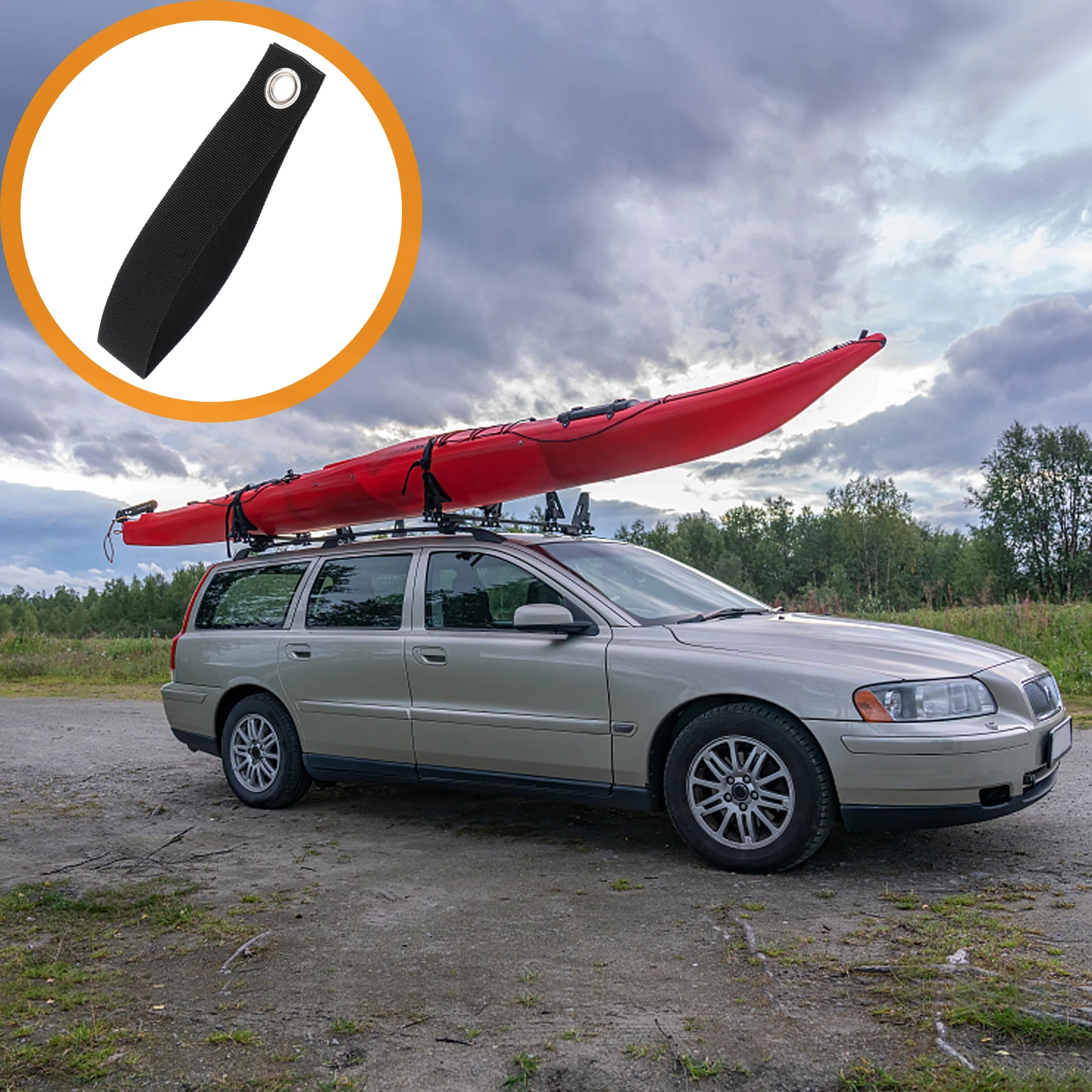 

5 Pcs Tie down Anchor Straps Cargo Canoe Replacement Tie-downs Pulley Kayak Hood