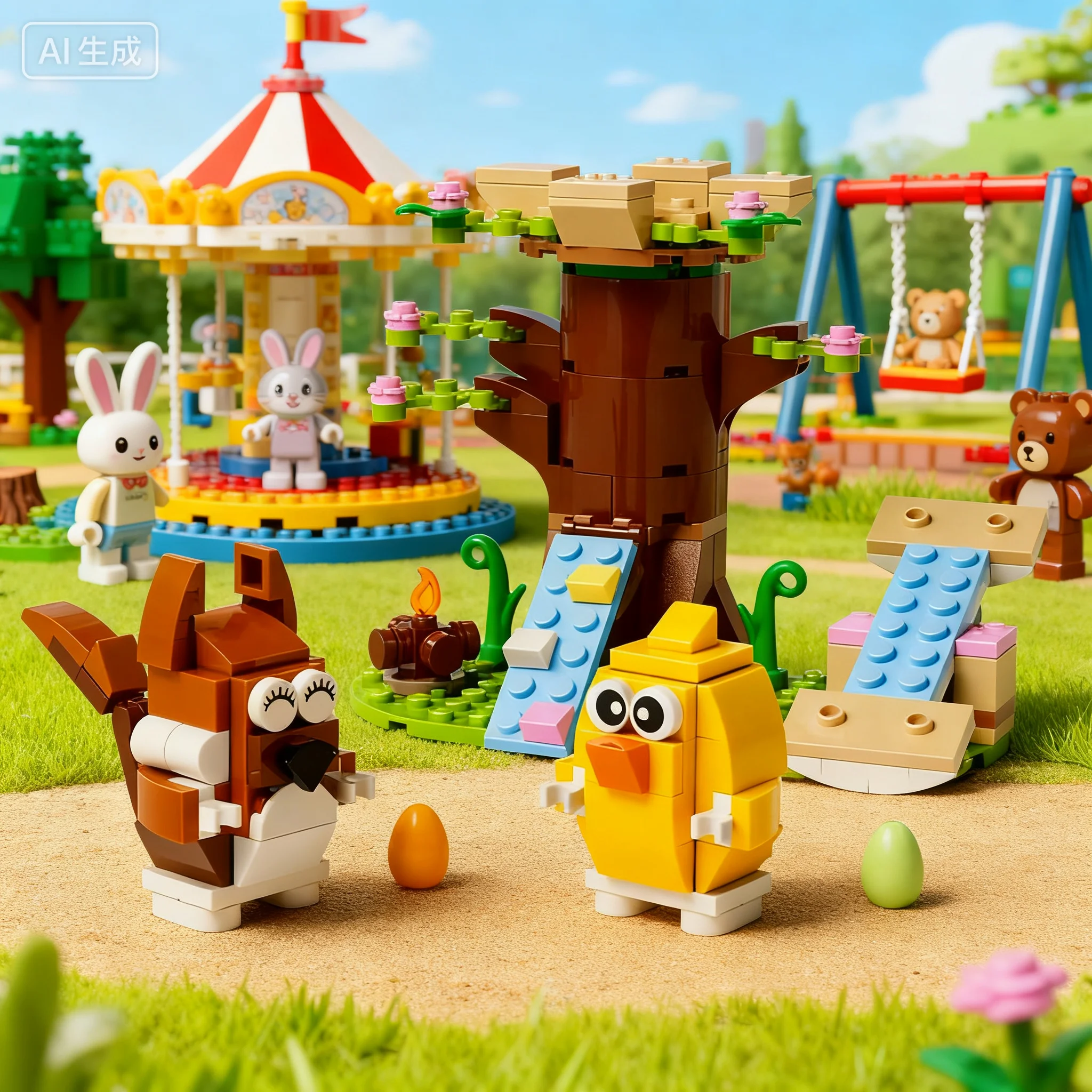 LEGO blocs de construction série créative 40709 parc d'animaux de printemps garçons et filles enfants Puzzle assemblage blocs de construction jouet cadeau