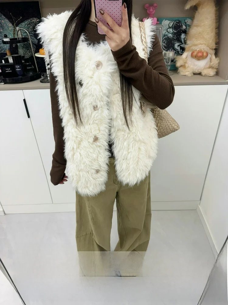 

Большие размеры, свободные американские уличные джинсовые брюки цвета хаки, женские осенне-зимние новые узкие широкие брюки прямого кроя