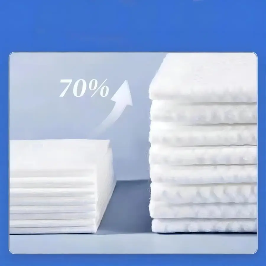 1Pack Cotton Wet and Dry Disposable Face Wash Makeup Remover Cleansing Cotton Beauty Tissue Cotton Soft Makeup Towel