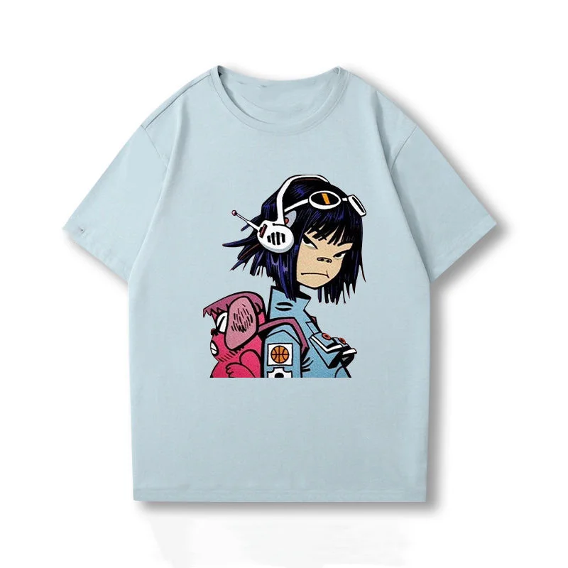 Street Gorillaz Band T-shirt Gorillaz Cute animated character T-shirt Kids/boys/girls T-shirt