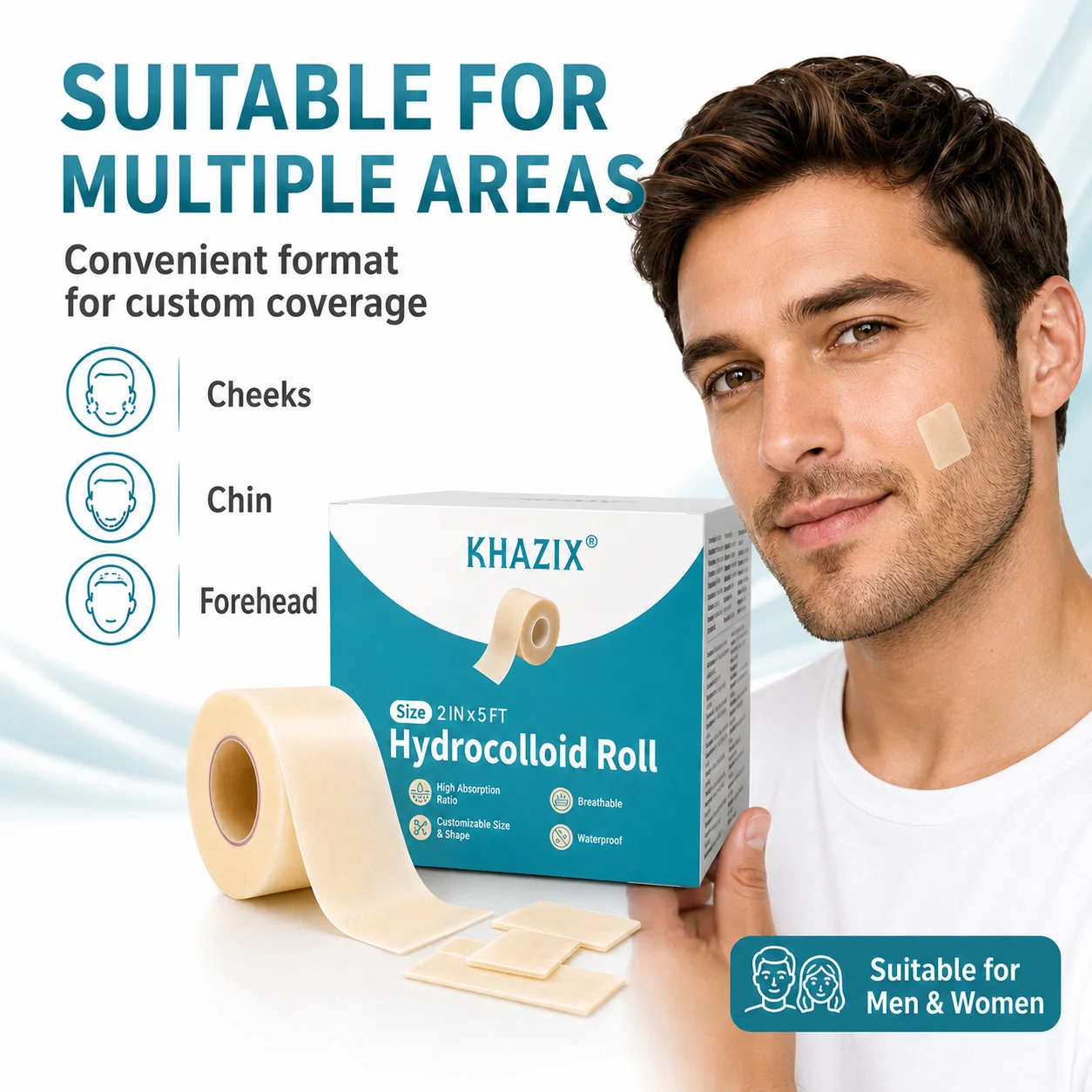 1 rollo de parches hidrocoloid - Hydrocolloid Pimple Patch reseña y precio