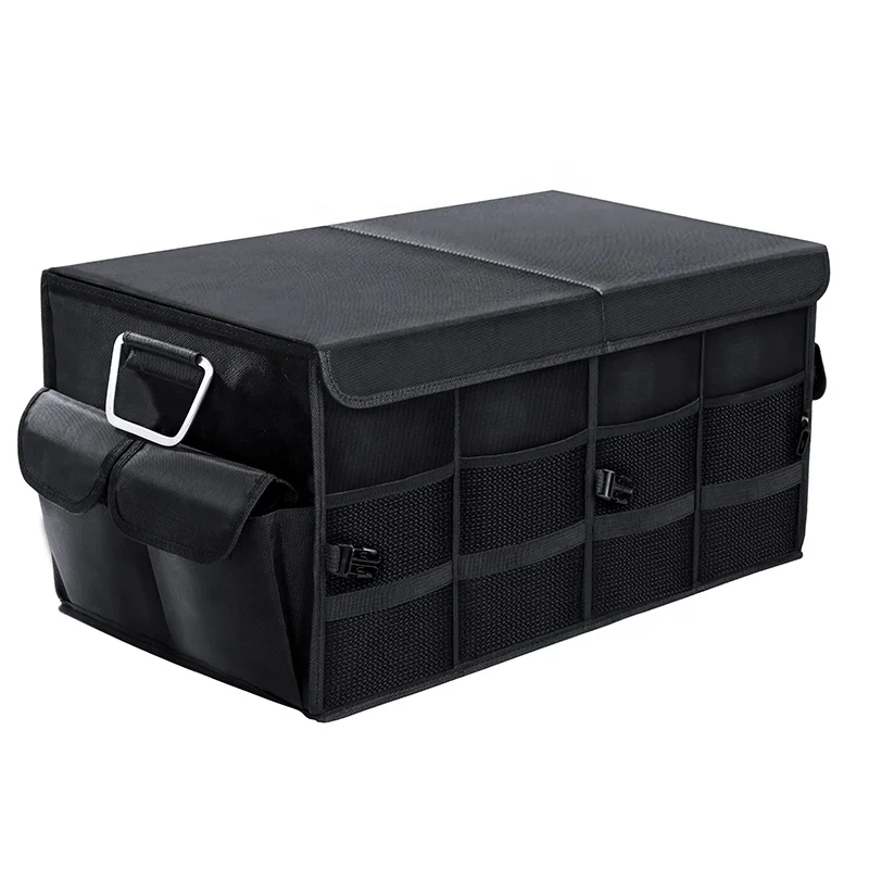 

Custom Logo Large Capacity Auto Multiuse Foldable Multi Function Trunk Organizer Box Car Trunk Storage Boot Organizer