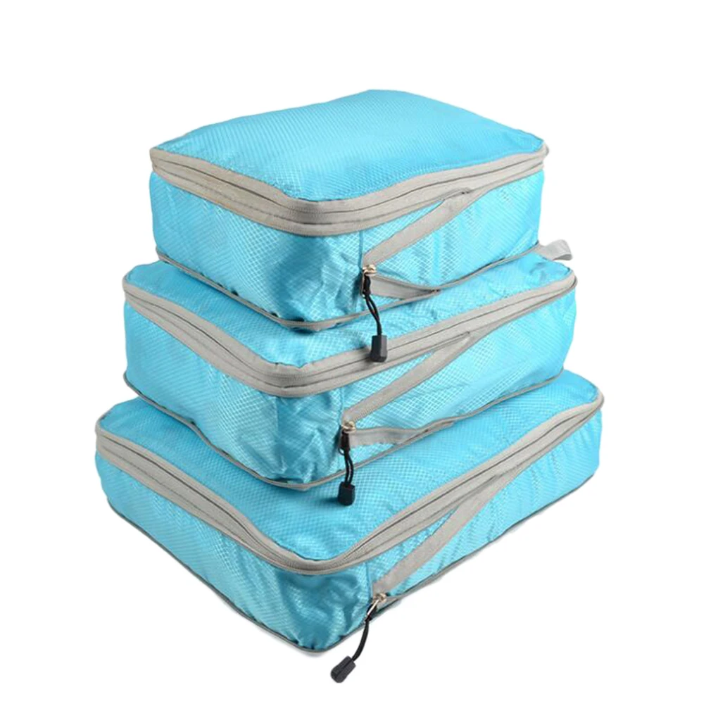 3 Pieces Travelling Luggage Storage Bag Cosmetics Organizer Packing
