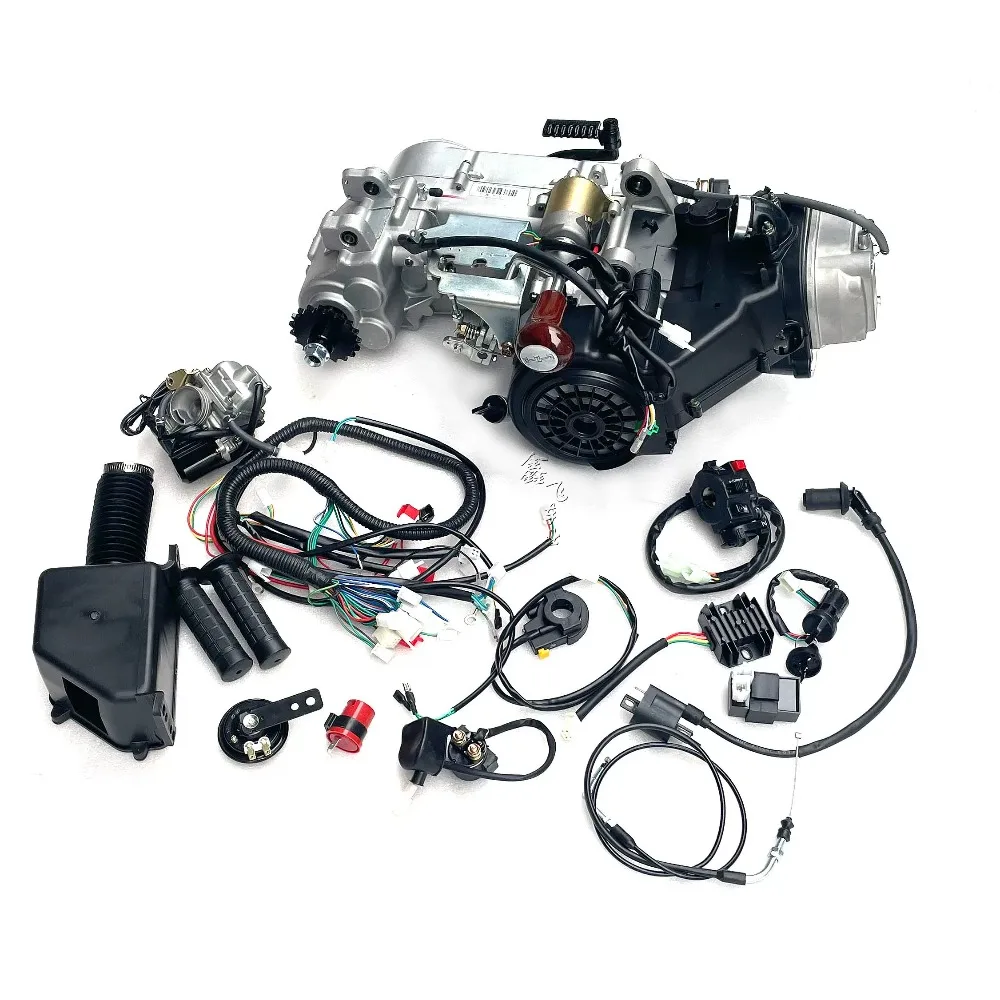 Four-Wheel ATV Steel Tube Kart, 150-200cc GY6 Continuously Variable Speed Engine With Built-In Reverse Gear