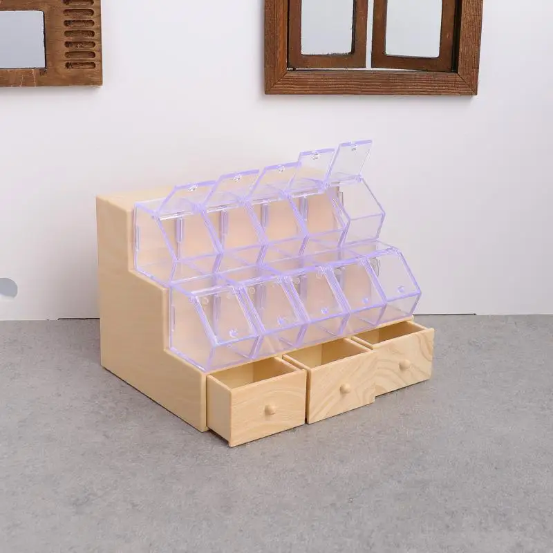 1pc 1/12 Dollhouse Simulation Storage Display Rack With Lollipop Dollhouse Mini Supermarket Scene Decoration Pretend Play Toys