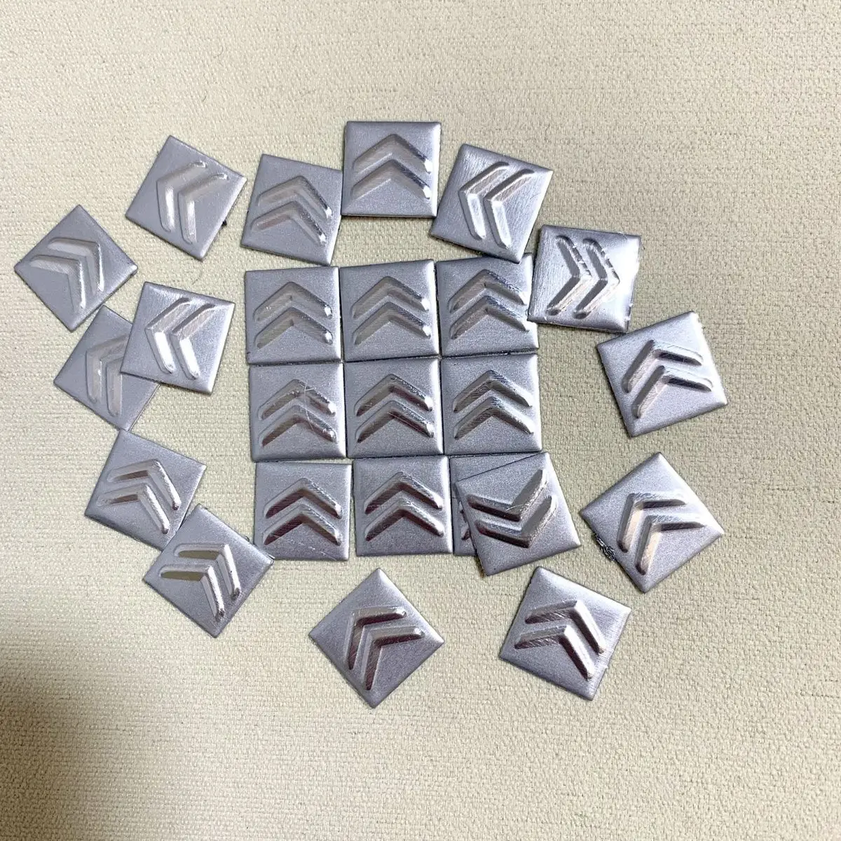 Alumínio 16mm 5 peças/10 peças adesivos emblema chave do carro para citroen c1 c2 c3 vts c4 saxo c4l c5 c6 c8 xsara picasso berlingo cactus
