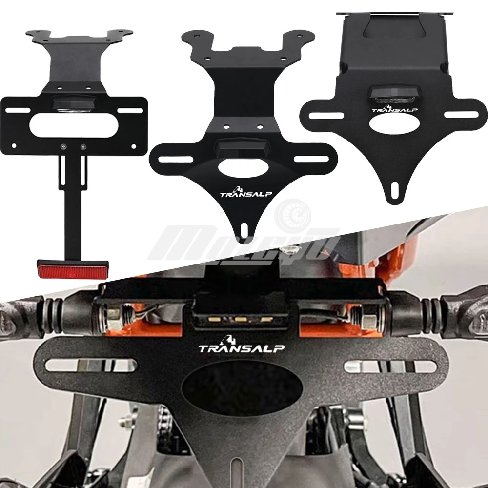 

For Honda XL750 Transalp XL 750 2022-2023-2024-2025 Motorcycle License Plate Holder Bracket Rear Tail Tidy Fender Eliminator Kit