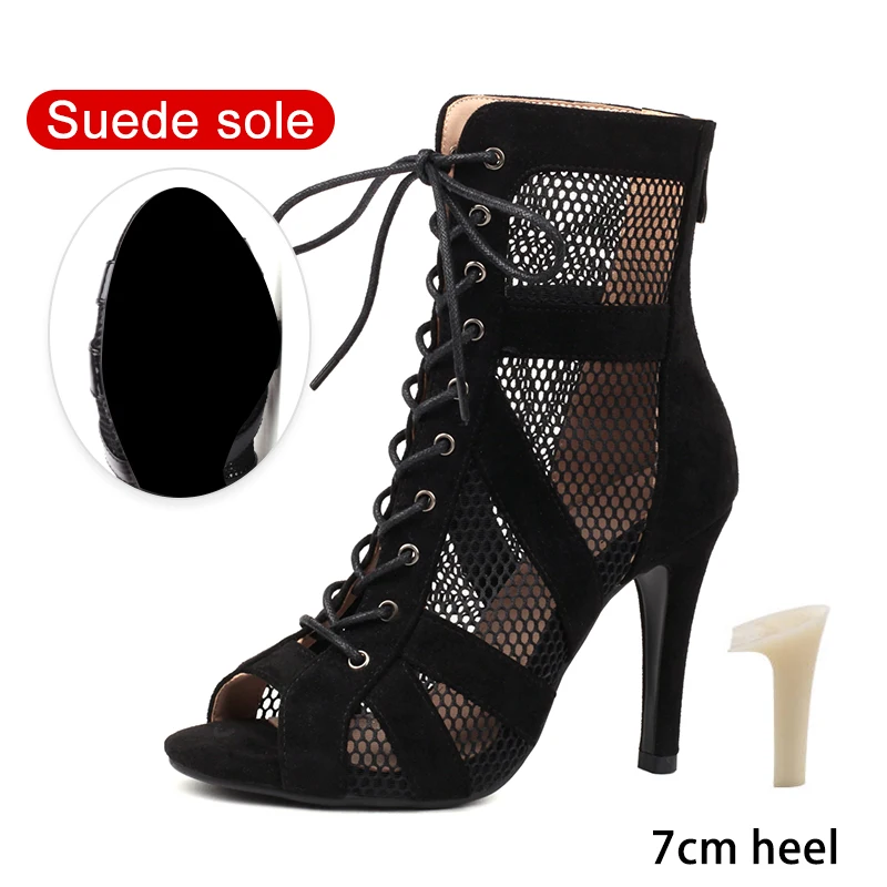 

Women‘s Dance Boots Summer High-heeled Cool Boot Sexy Jazz Dance Shoes Ballroom Banquet Party Dance Boots High Heeled Danc Boot