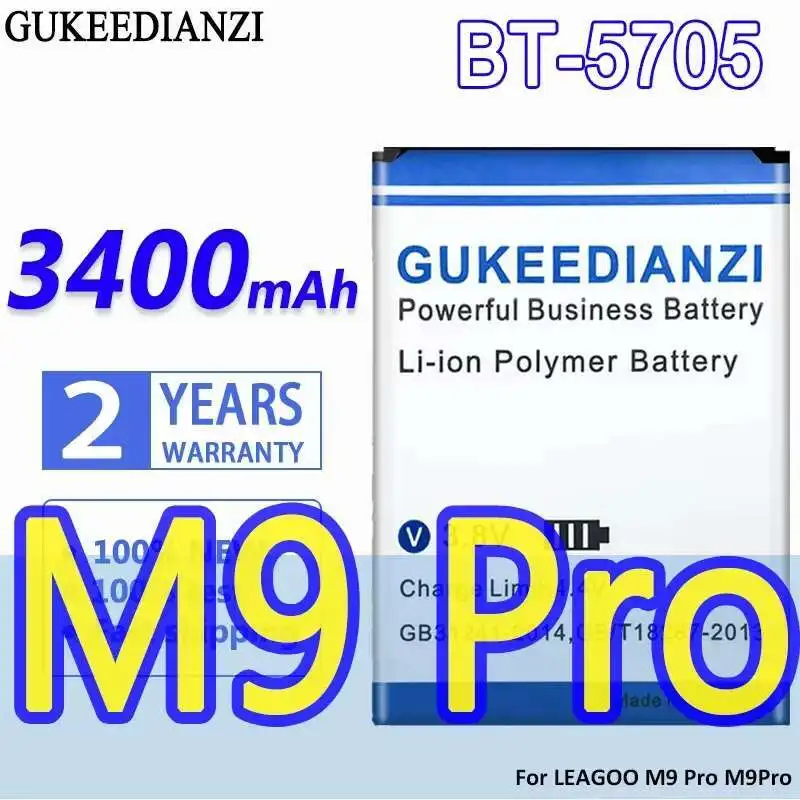 

Environmentally Friendly For Leagoo M9 Pro M9pro BT-5705 Stable 3400Mah Mobile Phone Battery