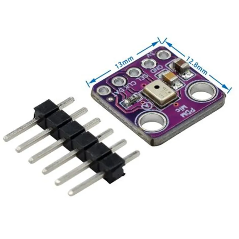 1pcs MP34DT01 PDM Digital MEMS Microphone Module Simple Pulse Density Modulation Output Small Omnidirectional Microphone