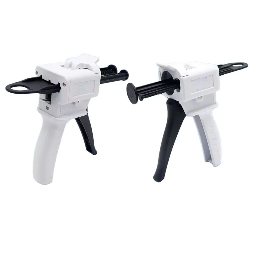 

50ml Dental Impression Mixing Dispensing Gun 1:1/2:1/10:1/4:1 Impression Mixing Silicone Rubber Tray AB Glue Gun Dentistry Tool
