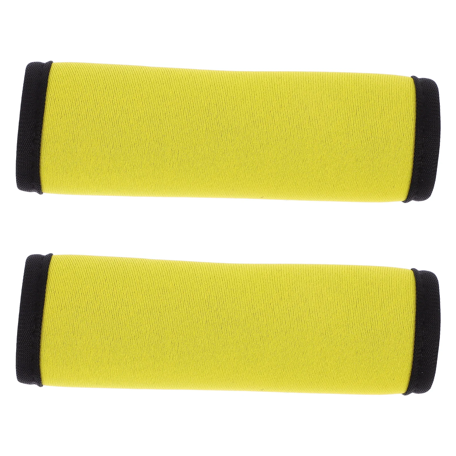 2 Pcs Dumbells Horizontal Bar Pad Accessories Grip Pads Gym Supply Barbell Grips Yellow Anti-slip Fitness