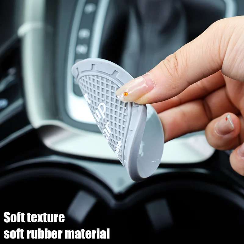 Letter Car Anti-Slip Water Cup Pad  Coaster Water Cup Mat Silicone Non-lip Auto Interior Accessories