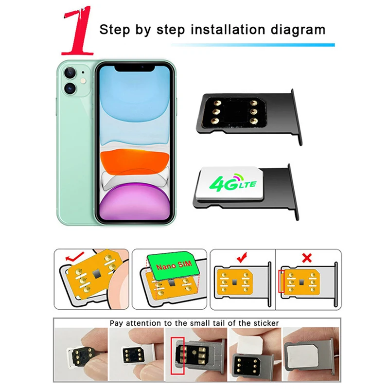 New WELLSIM PRO Single Sided Adhesive Universal Card Sticker Suitable For The Entire 6-15PM Series ICCID Mode