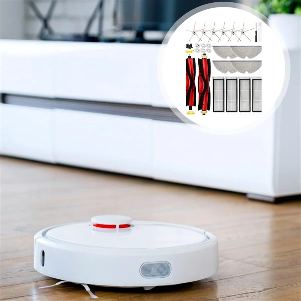 أجزاء المكنسة الكهربائية لـ S5 Max S6 Pure S6 MaxV مكنسة كهربائية فرش جانبية رئيسية مرشحات HEPA قطع غيار قماش الممسحة