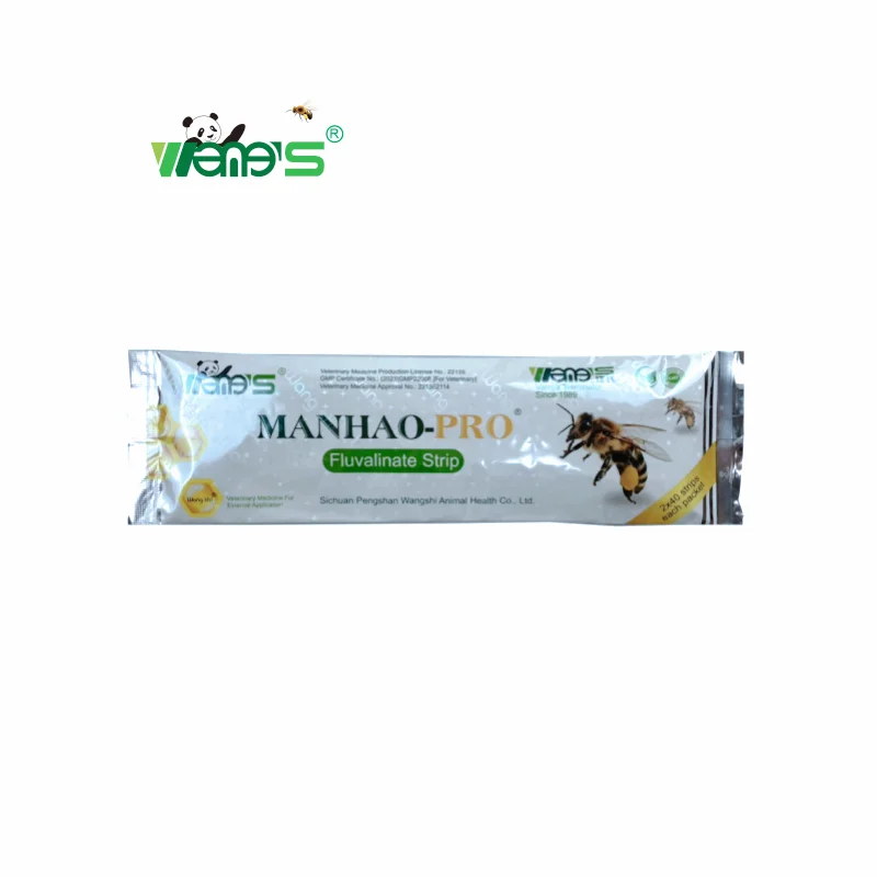 WANGSHI MANHAO-PRO-Fluvalinate Strip, Apiculture, Varroa Treatment, Beekeeping Supplies,  Small, 80Strips, 5 PCs, 10PCs