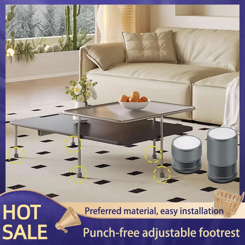 Adjustable Table Foot Pad Height Base Table Chair Legs Increase Coffee Table Foot Sofa Height Support Foot Head Fixer
