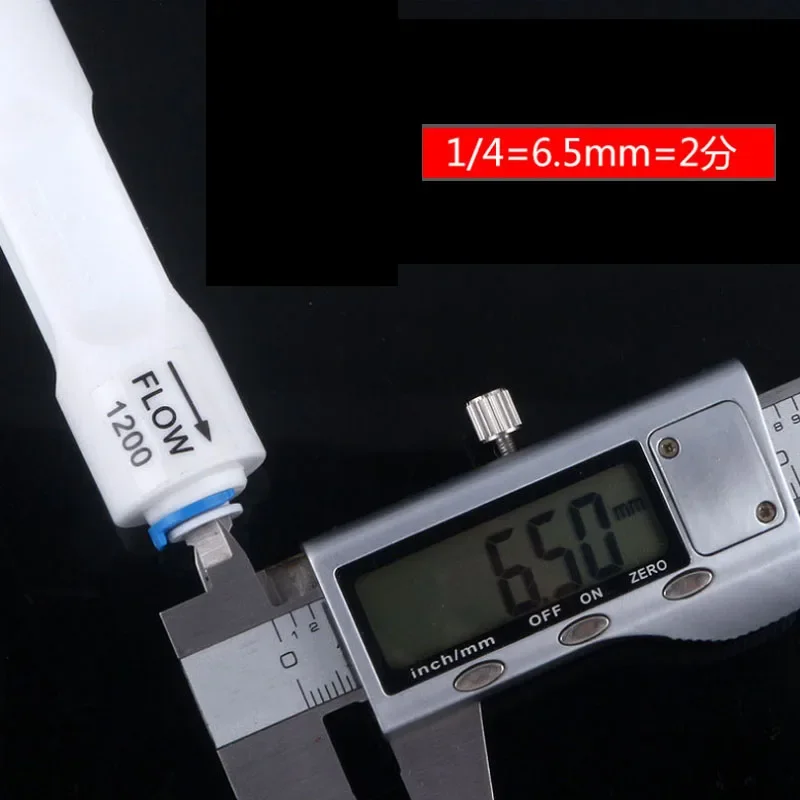300CC-1500CC RO Water System Waste Water Flow Regulater Restrictor 1/4" OD Hose Reverse Osmosis Quick Pipe Fittiing