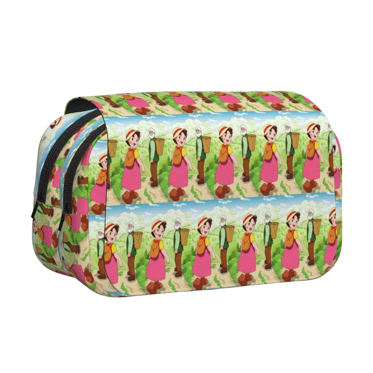 Anime Heidi Girl Of The Alps Peter Grandpa Pencil Cases Pen Holder Hard Shell Leather Pen Box Pencil Bag for Boys Girls School
