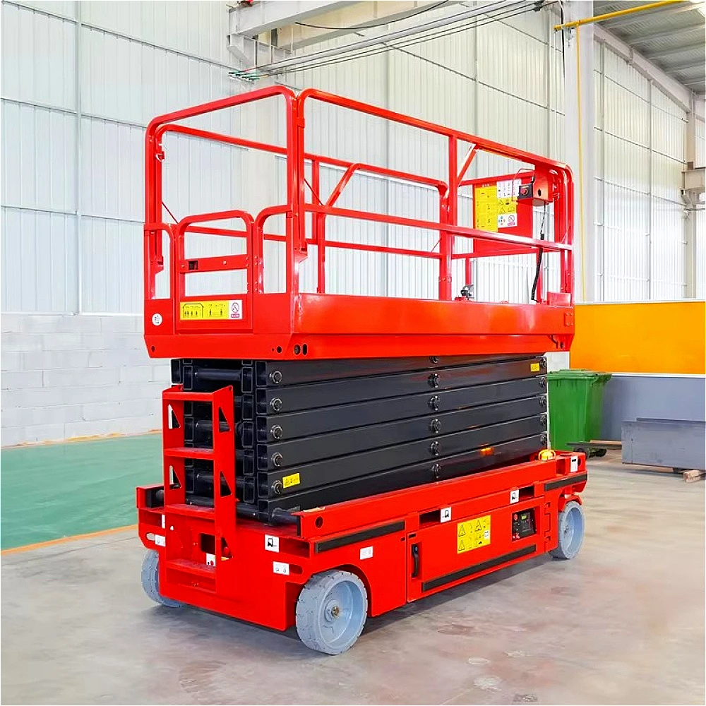 Hot Sale Scissor Lift Platform Table 10M 12M 14M Electric Cargo Hand Lift Table CE Highrise Construction Electric Lift Table