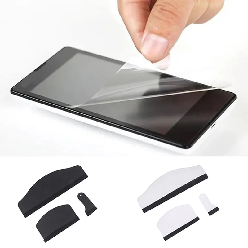 3Pcs Hydrogel Cutting Plotter Film Squeegee Screen Protector Wrapping Scraper Tools for Mobile Screen Front Protective