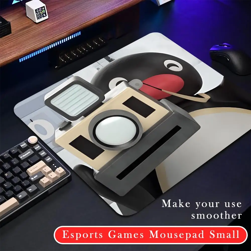 Pingu QQ Mouse Pad Rubber Small mouse pad CSGOs desktop computer office keyboard e-sports ROGs game