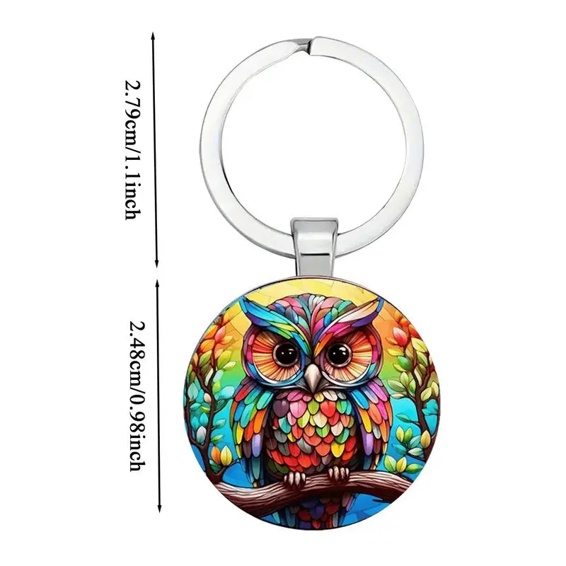 Owl Keychain Cute Animal Keychains For Women Modern Lucky Key Holder Home Decoration For Kids Adults Car Birthday view 5