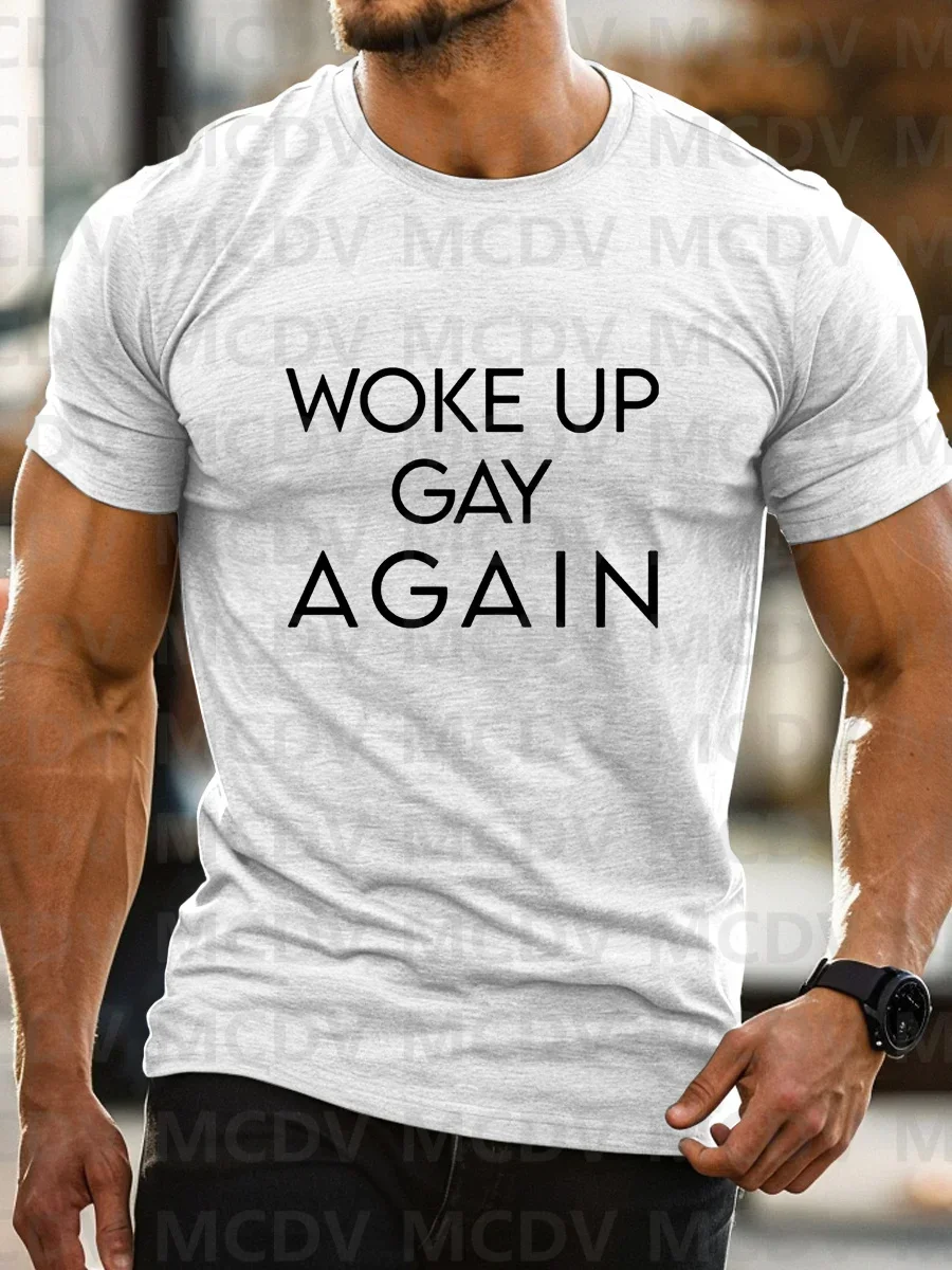 NICE COCK Pride Print T-shirt Summer T Shirt Casual Tops