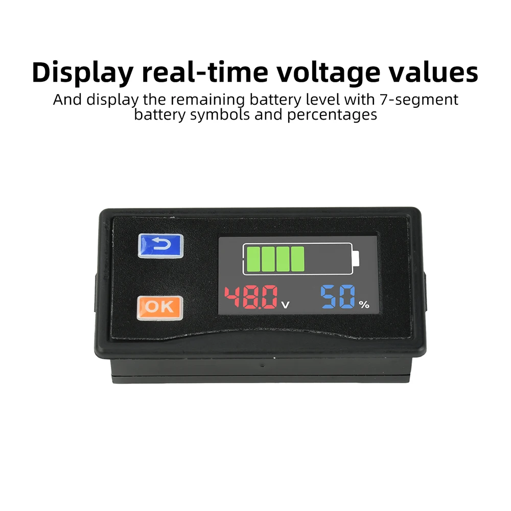 [QV61] DC 9-120V LCD Digitaler Spannungs- und Batteriestandsmesser Universeller Batteriestandsanzeiger für verschiedene Batterietypen – Detail 8