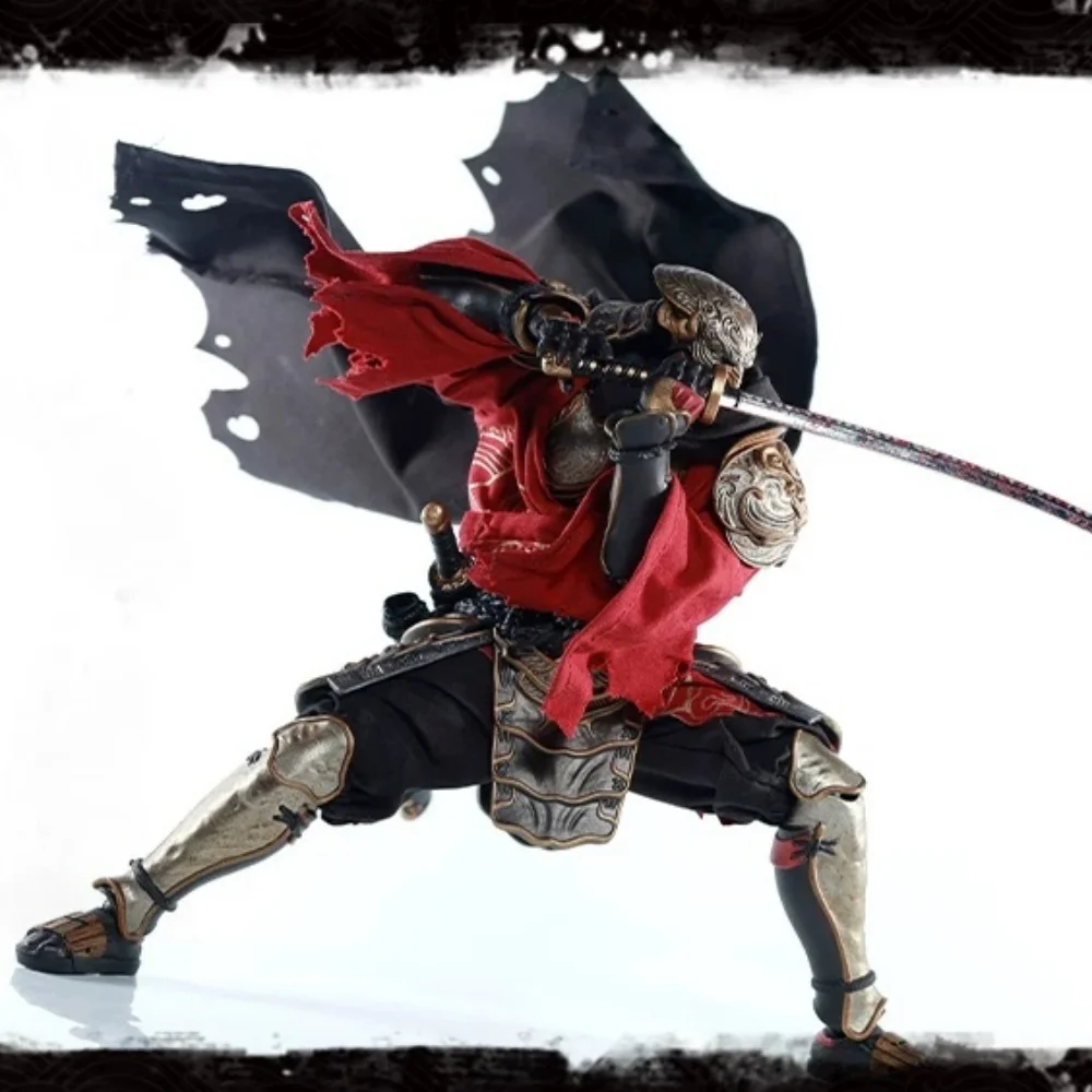 【Only Clothes】1/12 Scale Male Soldier Handmade Built-in Wire Modeling Damaged Cape Fabric Skirt Cloth Top Fit 6