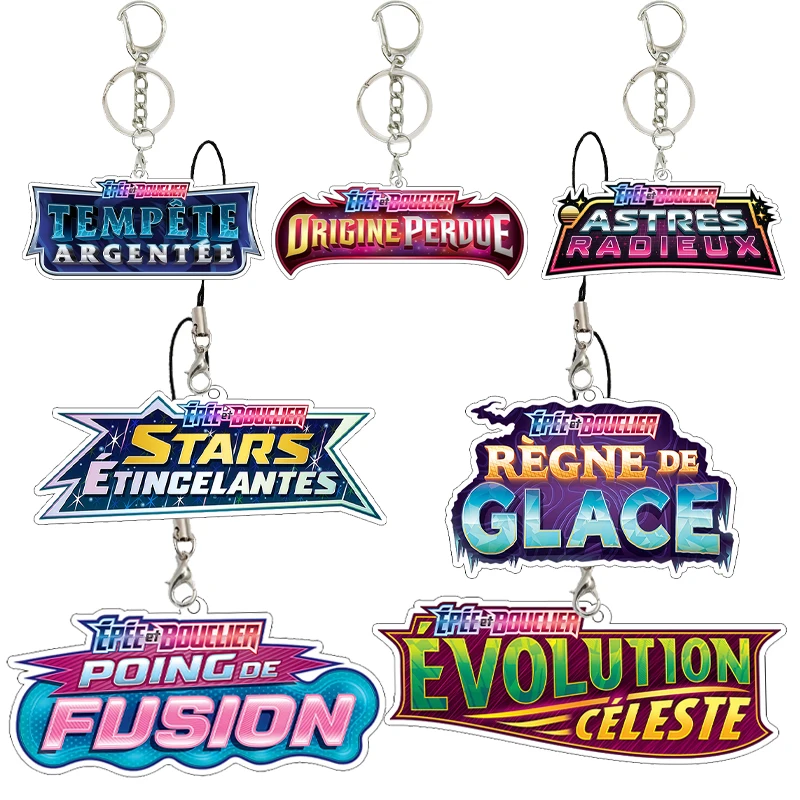 

Новый акриловый кулон-цепочка для мобильного телефона в стиле аниме Epee Et Bouclier, французский карманный брелок Monster TCG, очаровательный брелок для ключей, подарки, украшение