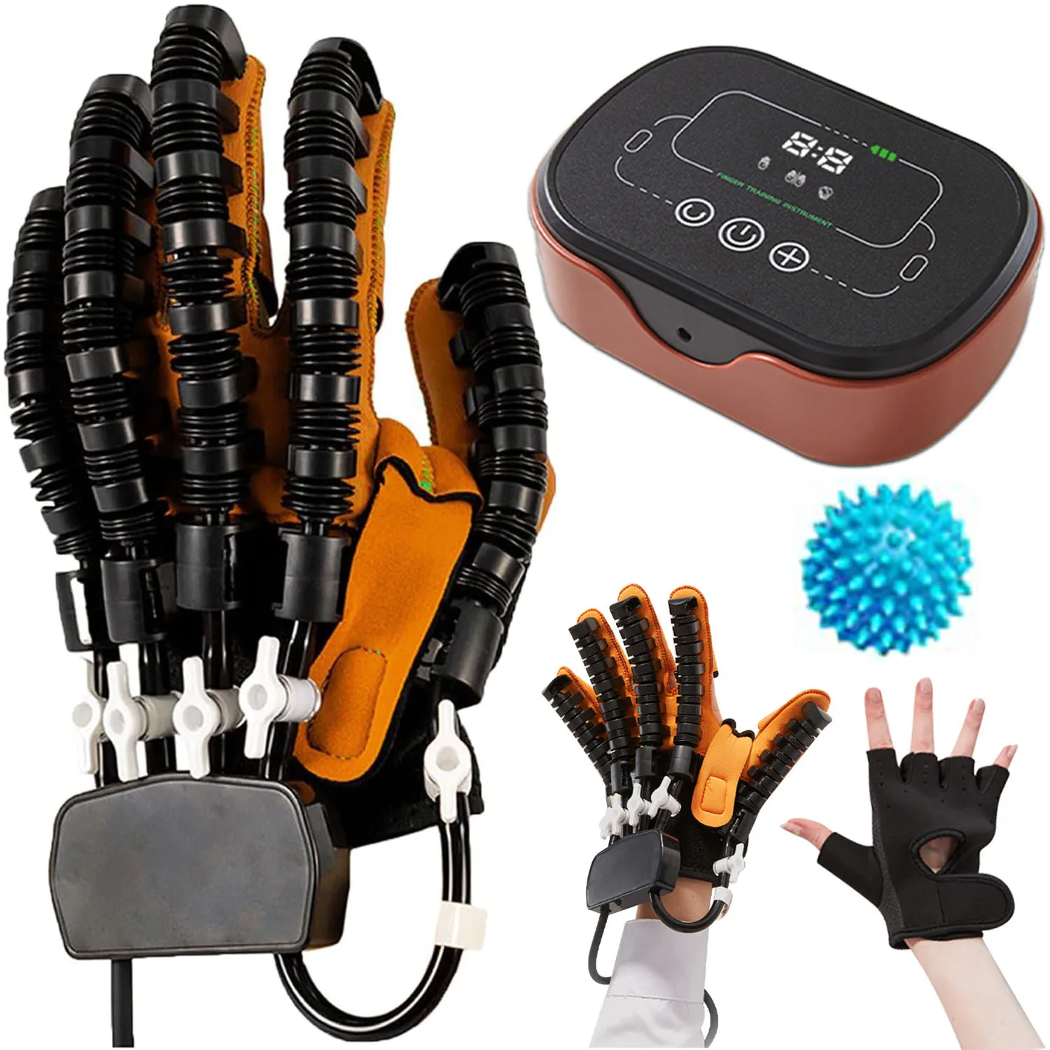 

Rehabilitation Robot Glove Hand Exerciser Finger Training Gloves Stroke Hemiplegia Devices Hand Rehabilitation Trainer Rehab