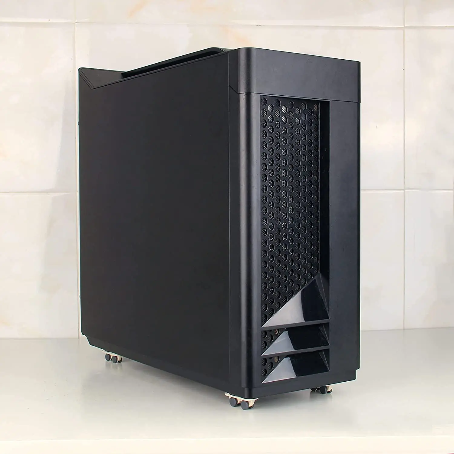 MAKE-16Pcs عجلات ذاتية اللصق عصا شديدة التحمل على عجلات عجلات صغيرة عجلات صغيرة غير دوارة بكرة بلاستيكية