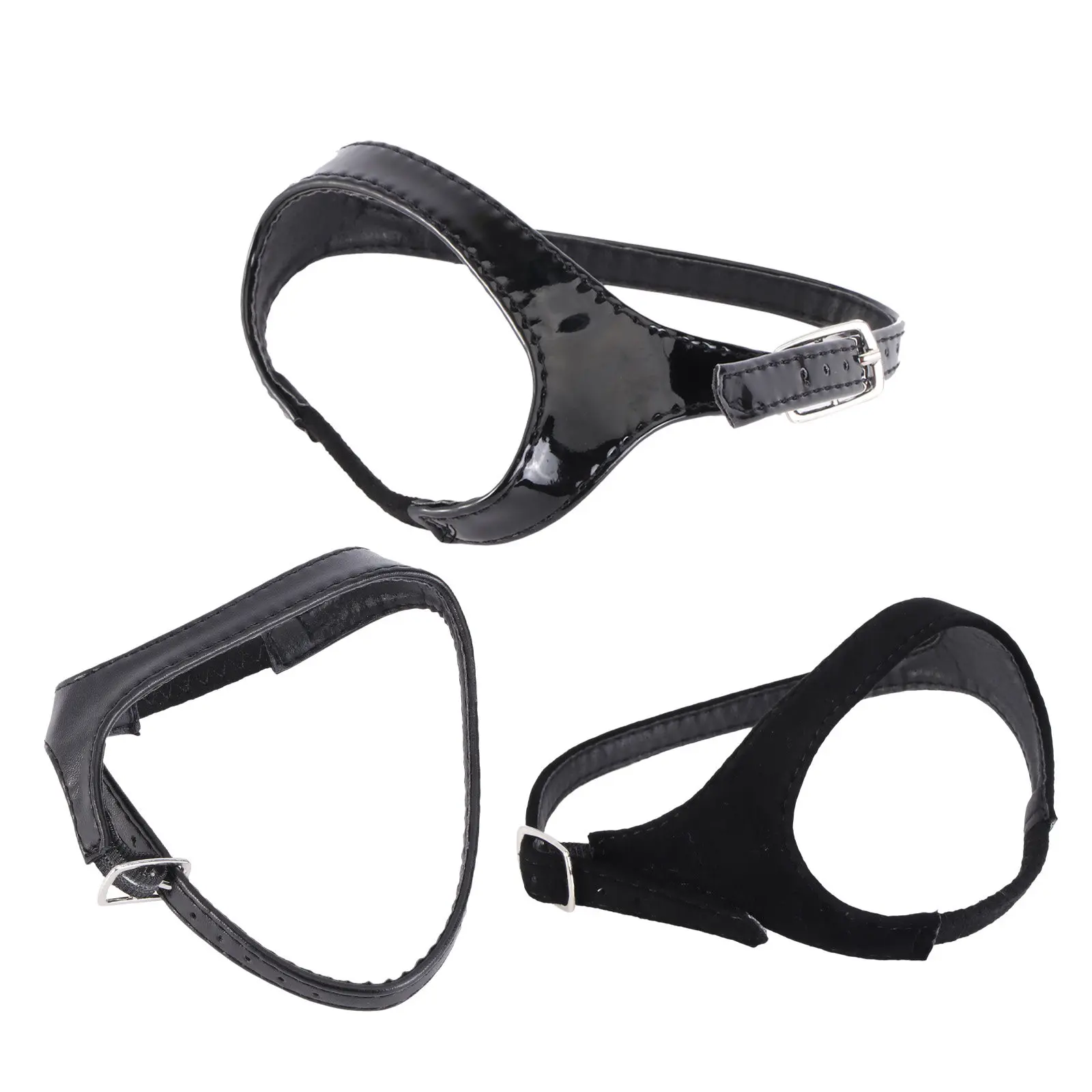 3Pairs Anti-Fall Shoe Straps Elastic Detachable Lazy Shoelaces Black High Heel Shoe Strings Shoes Accessories Sturdy Flannel