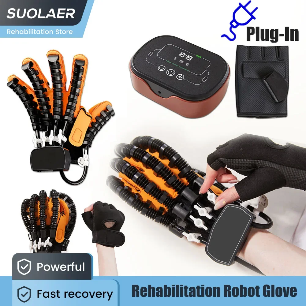 Hand Rehabilitation Robot Gloves Hand Massager Massage Braces Supports Bone Care Hand Training Stroke Hemiplegia Finger Trainer