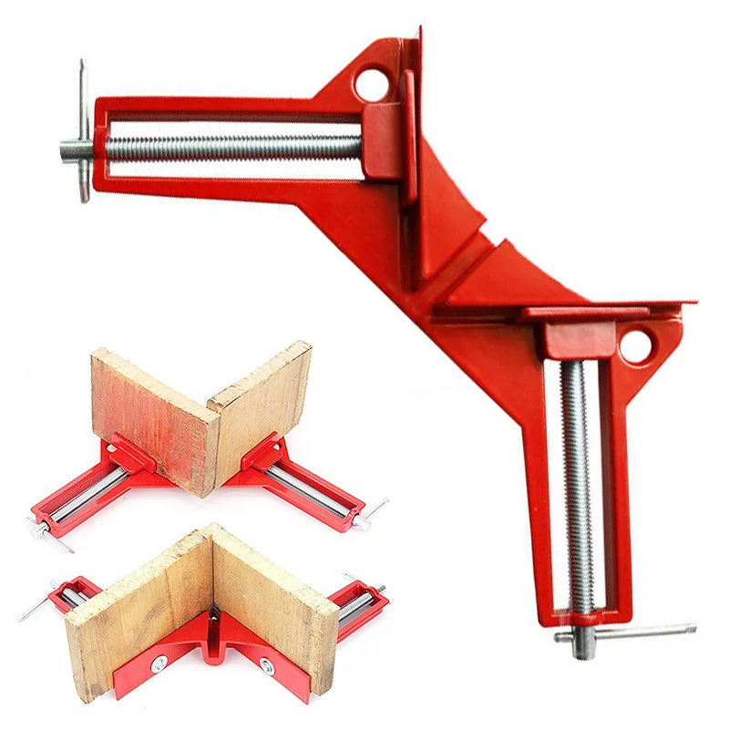 90° Metal Clamps For Woodworking Multifunctional Securing Clip Right Angle Clamp Hand Tools