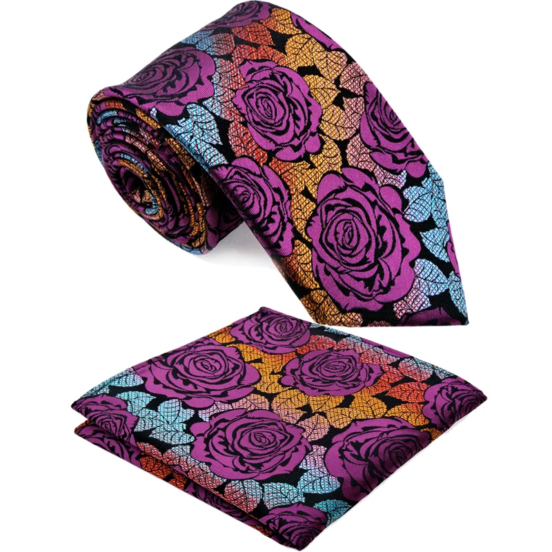 Multicolor Paisley Pattern Floral Stripes Checked Patchwork Mens Ties Necktie 100% Silk Vintage Brand Now Wholesale